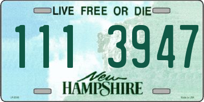 NH license plate 1113947