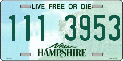 NH license plate 1113953