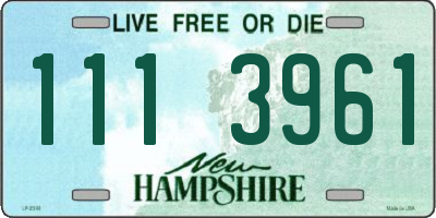 NH license plate 1113961