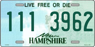 NH license plate 1113962