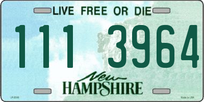 NH license plate 1113964