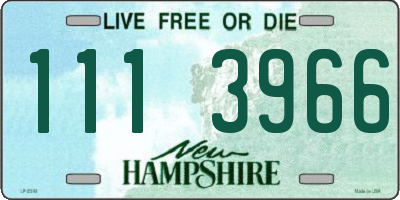 NH license plate 1113966