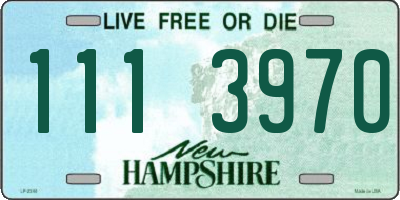 NH license plate 1113970
