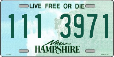 NH license plate 1113971