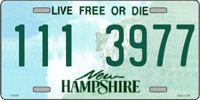 NH license plate 1113977