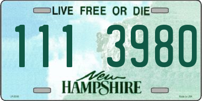 NH license plate 1113980