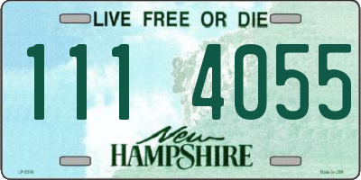 NH license plate 1114055