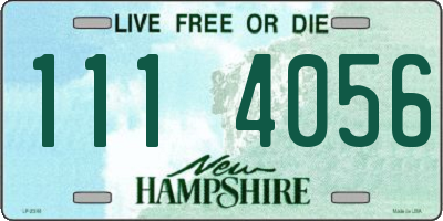 NH license plate 1114056