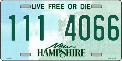 NH license plate 1114066