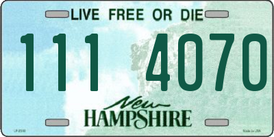 NH license plate 1114070
