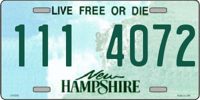 NH license plate 1114072