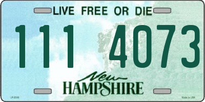 NH license plate 1114073