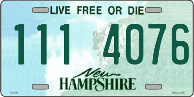 NH license plate 1114076