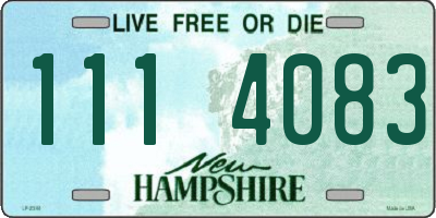 NH license plate 1114083
