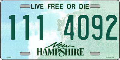NH license plate 1114092