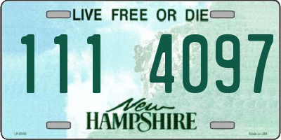 NH license plate 1114097