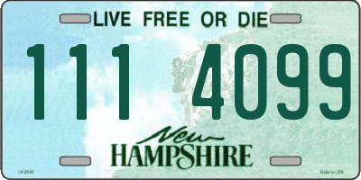 NH license plate 1114099