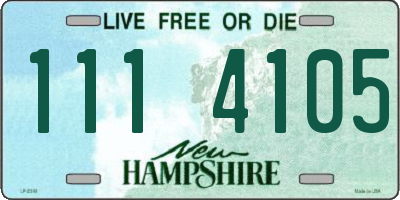 NH license plate 1114105