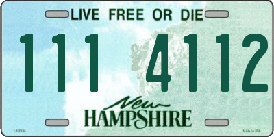 NH license plate 1114112