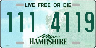 NH license plate 1114119