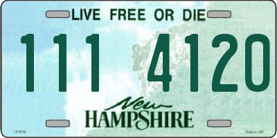 NH license plate 1114120