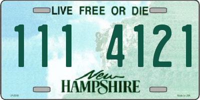 NH license plate 1114121