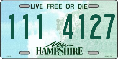 NH license plate 1114127