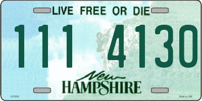 NH license plate 1114130