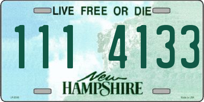 NH license plate 1114133