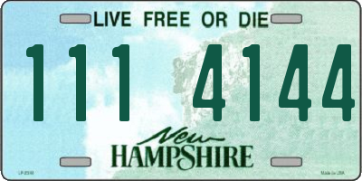 NH license plate 1114144
