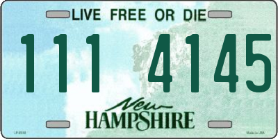 NH license plate 1114145