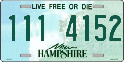 NH license plate 1114152