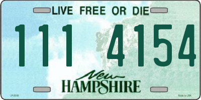 NH license plate 1114154