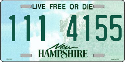 NH license plate 1114155
