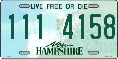 NH license plate 1114158