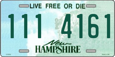 NH license plate 1114161