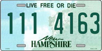 NH license plate 1114163