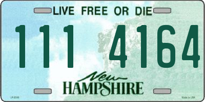 NH license plate 1114164