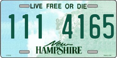 NH license plate 1114165