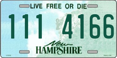 NH license plate 1114166