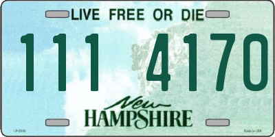 NH license plate 1114170