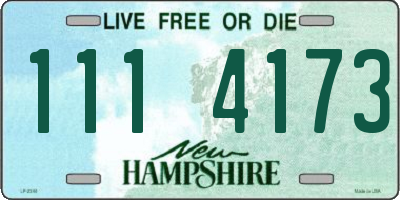 NH license plate 1114173