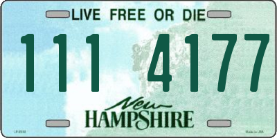 NH license plate 1114177