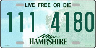 NH license plate 1114180