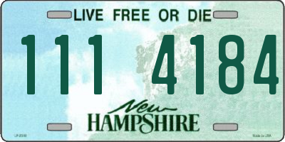NH license plate 1114184