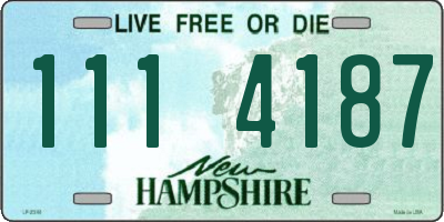 NH license plate 1114187