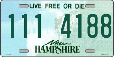 NH license plate 1114188