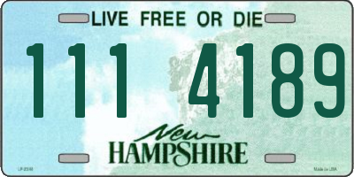 NH license plate 1114189