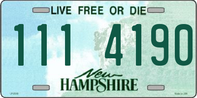 NH license plate 1114190