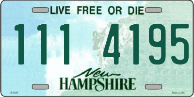 NH license plate 1114195